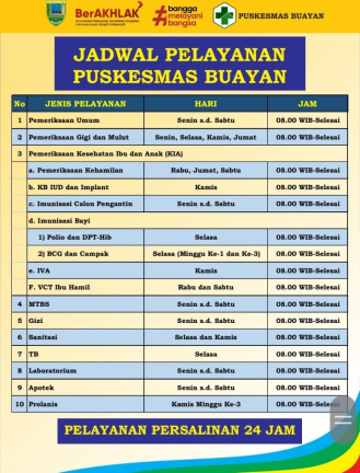 Beranda - UPTD Puskesmas Buayan